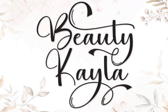 Beauty Kayla: A Charming Handwritten Font for Your Brand