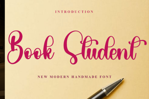 Book Student: A Festive Font for Enchanting Editorial Designs