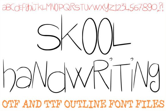 Capturing Innocence with Skool Handwriting Font