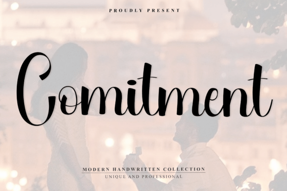 Comitment: A Rhythmic Script Font for Editorial Elegance