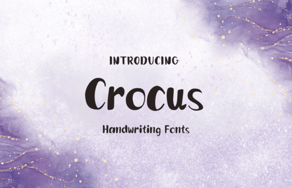 Crocus: A Script Font with Elegant Charm