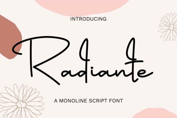 Discover Radiante: A Handwritten Font for Timeless Branding