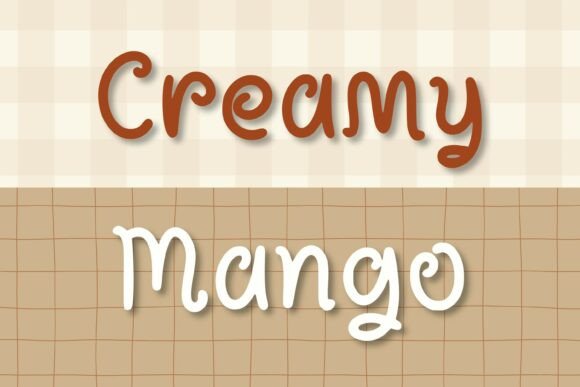 Discover the Charming Elegance of Creamy Mango Font