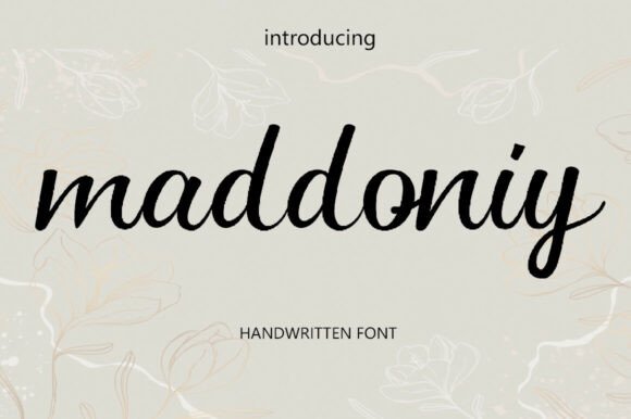 Enhance Your Campaign with Maddoniy: A Versatile Handwritten Font