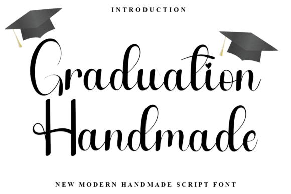 Graduation Handmade: A Festive Script Font for Web Design