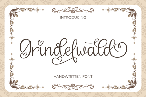 Grindelwald: A Charming Script Font for Editorial Elegance