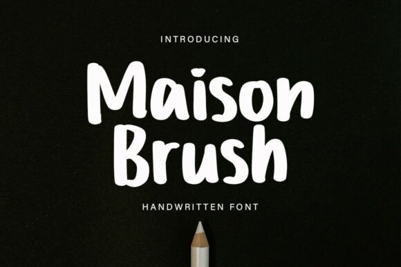 Maison Brush: A Bold Font for Eye-Catching Campaigns