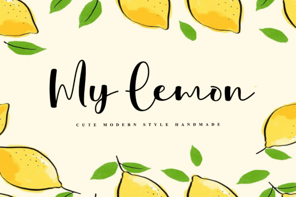 My Lemon: A Sophisticated Script Font for Web Design