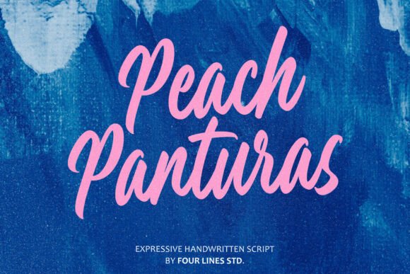 Peach Panturas: A Handwritten Font for Modern Editorial Design
