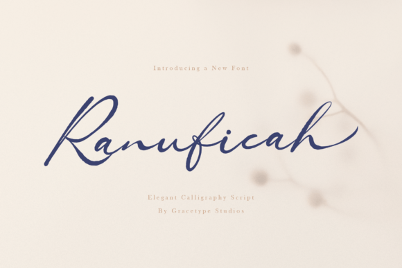 Ranuficah: Elevate Your Editorial Design with This Elegant Script Font