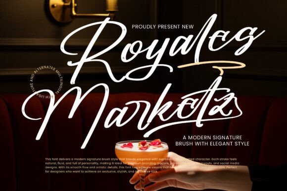 Royales Marketz: A Modern Brush Font for Elegant Branding