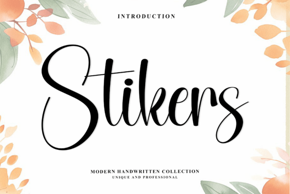 Stikers: A Graceful Hand-Penned Font for Crafters