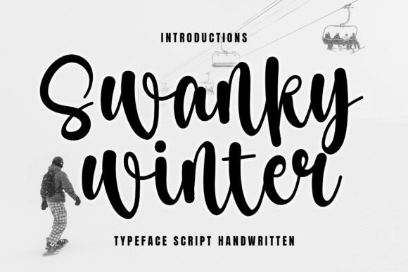 Swanky Winter: A Stylish Script Font for Your Brand
