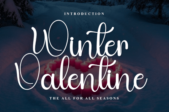Winter Valentine: A Festive Typeface for Web Design